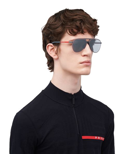 prada sunglasses linea rossa men's|prada linea rossa sunglass hut.